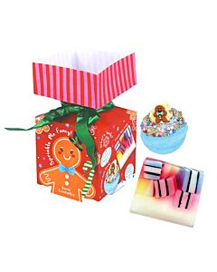 Bomb Cosmetics Jingle Bell Rock Mini Bath Bomb Cracker Gift Pack